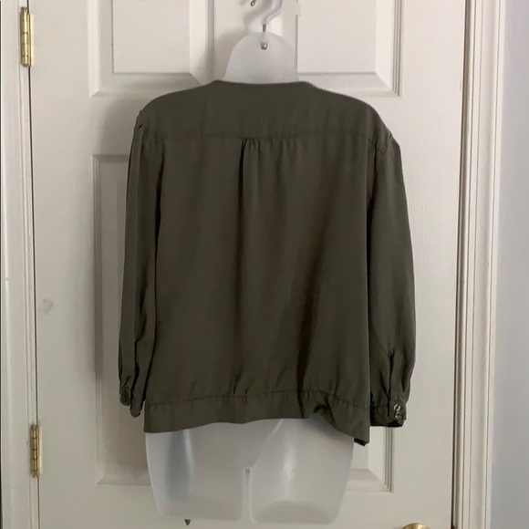 VELVET HEART - Olive Green Wrap Top - Picture 4 of 6